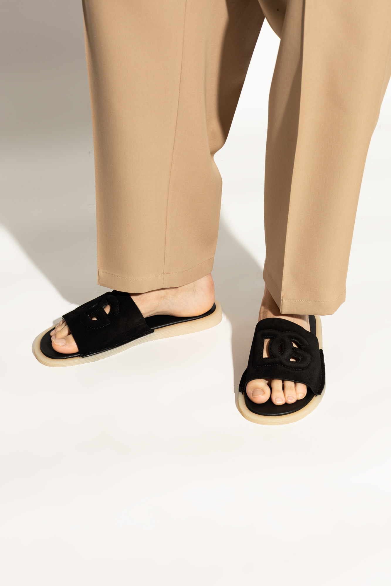 Dolce & Gabbana Suede Slippers | Men's Shoes | Vitkac
